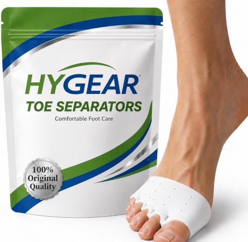 Toe Separators for Women: High-Elasticity, One Size Fits All, for Sneakers, Sandals & Heels, Washable, 2 Pairs