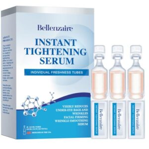Instant Tightening Face & Eye Serum: Instant Face Lift Cream & Eye Tightener for Under Eye Bags, Puffiness, Dark Circles, Wrinkles & Fine Lines, Rapid Reduction Serum 20 Tubes / 0.5ml Each